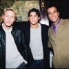 Frank Delay, Filip Nikolic et Adel Kachermi lors d'une soirée parisienne en 1999