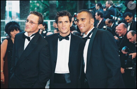Frank Delay, Filip Nikolic et Adel Kachermi lors du Festival de Cannes en 1998