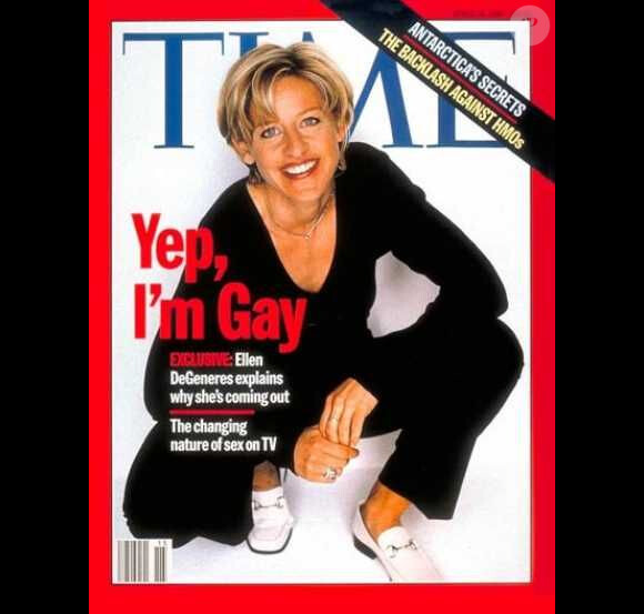Ellen DeGeneres révèle son homosexualité en couverture du Time en 1997.