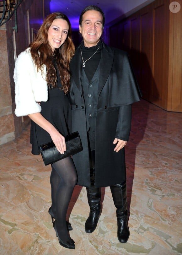 Francis Lalanne et Silvia Notargiacomo - Soirée "The Best Awards 2013" de Massimo aux Salons Hoche à Paris, le 16 décembre 2013.