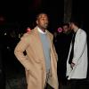 Kanye West arrive à l'Hôtel Salomon de Rothschild pour assister au défilé Maison Martin Margiela. Paris, le 28 février 2014.