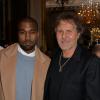 Kanye West et Renzo Rosso lors du défilé Maison Martin Margiela à l'hôtel Salomon de Rothschild. Paris, le 28 février 2014.