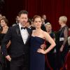 Amy Adams et son fiancé Darren Le Gallo à la 86e cérémonie des Oscars, à Los Angeles le 2 mars 2014.