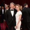Harrison Ford et Calista Flockhart à la 86e cérémonie des Oscars, à Los Angeles le 2 mars 2014.