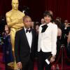 Pharrell Williams et Helen Lasichanh à la 86e cérémonie des Oscars, à Los Angeles le 2 mars 2014.