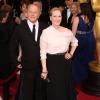 Meryl Streep (en Lanvin) et Don Gummer à la 86e cérémonie des Oscars, à Los Angeles le 2 mars 2014.
