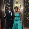 Viola Davis et son mari Julius à la 86e cérémonie des Oscars, à Los Angeles le 2 mars 2014.