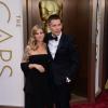 Ethan Hawke et son épouse Ryan à la 86e cérémonie des Oscars, à Los Angeles le 2 mars 2014.