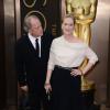 Don Gummer et Meryl Streep à la 86e cérémonie des Oscars, à Los Angeles le 2 mars 2014.