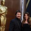 Christian Bale et son épouse Sandra Blazic à la 86e cérémonie des Oscars, à Los Angeles le 2 mars 2014.