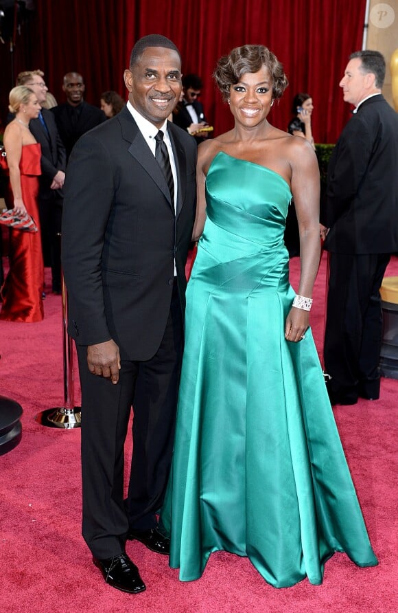 Viola Davis et Julius à la 86e cérémonie des Oscars, à Los Angeles le 2 mars 2014.