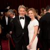 Harrison Ford et Calista Flockhart à la 86e cérémonie des Oscars, à Los Angeles le 2 mars 2014.