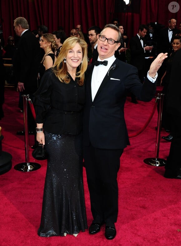 Paul Feig et son épouse Laurie à la 86e cérémonie des Oscars, à Los Angeles le 2 mars 2014.