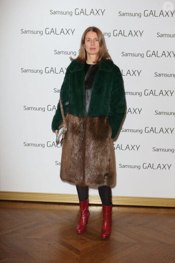 Exclusif - Karla Otto au Déjeuner Samsung X Carine Roitfeld, (déjeuner avec comme thème technologie et monde de la mode), à Paris le 1 mars 2014 -