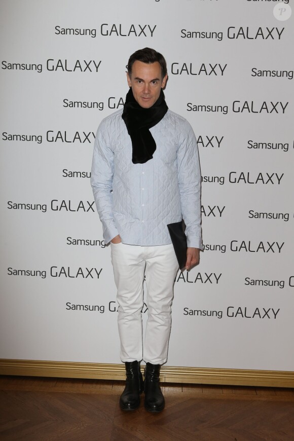 Exclusif - Nick Vinson Déjeuner Samsung X Carine Roitfeld, (déjeuner avec comme thème technologie et monde de la mode), à Paris le 1 mars 2014 -