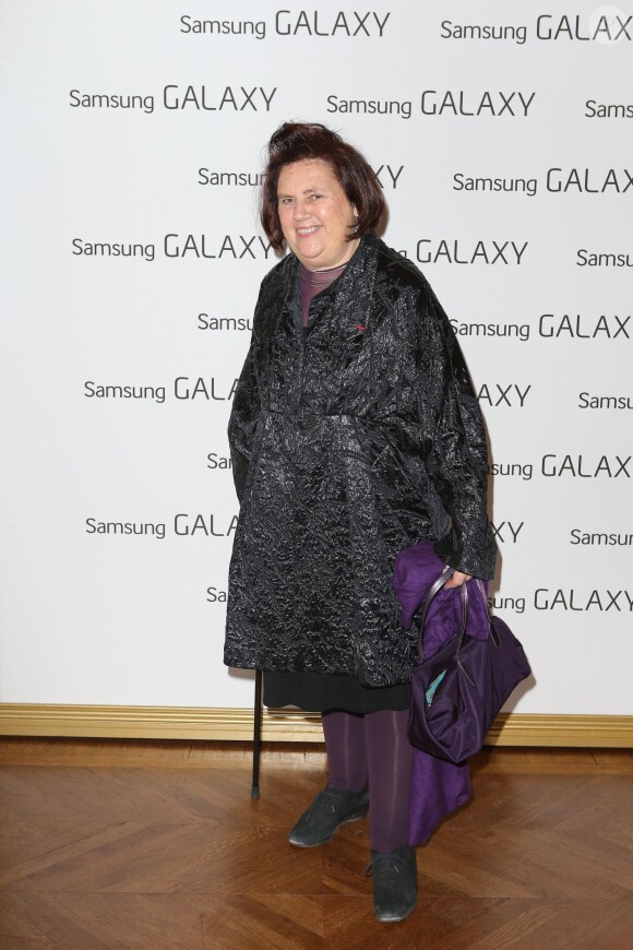 Exclusif -  Suzy Menkes - Déjeuner Samsung X Carine Roitfeld, (déjeuner avec comme thème technologie et monde de la mode), à Paris le 1 mars 2014 -