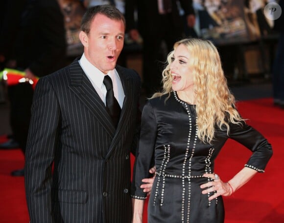 Madonna et Guy Ritchie à Londres, le 1er septembre 2008.