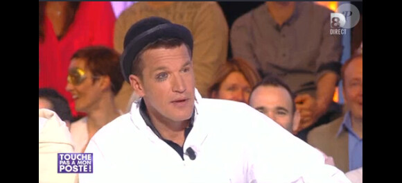Benjamin Castaldi, sur le plateau de Touche pas à mon poste, le mardi 4 mars 2014.