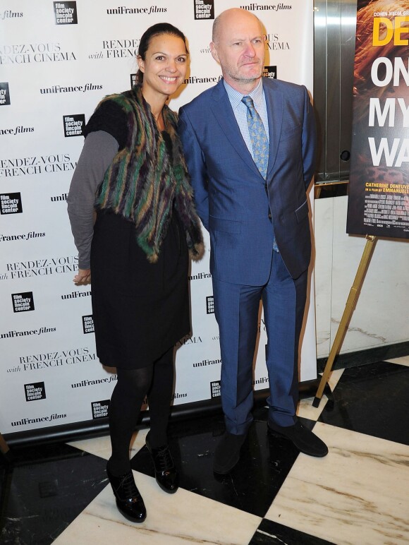 Isabelle Giordano (directrice générale d'UniFrance), Jean-Paul Salomé (président d'UniFrance) lors de la présentation du film "On my way" (Elle s'en va) à New York le 6 mars 2014, dans le cadre du Rendez-vous with French Cinema avec UniFrance