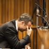 Oscar Pistorius lors de son procès devant le tribunal de Pretoria, où il doit répondre du meurtre de Reeva Steenkamp, le 6 mars 2014