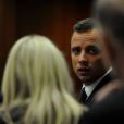 Oscar Pistorius lors de son procès devant le tribunal de Pretoria, où il doit répondre du meurtre de Reeva Steenkamp, le 6 mars 2014