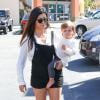 Kourtney Kardashian et sa fille Penelope à Woodland Hills, le 9 mars 2014.