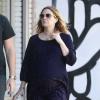 Exclusif - Drew Barrymore très enceinte et son mari Will Kopelman à West Hollywood, le 9 mars 2014.