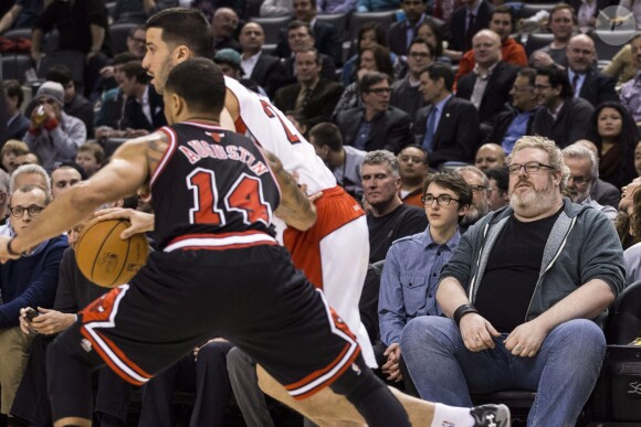 Kristian Nairn au match de basket entre Toronto Raptors et Chicago Bulls à Toronto, Canada, le 19 février 2014.