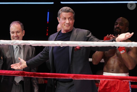 Sylvester Stallone lors de la première de la comédie musicale "Rocky" à Broadway (New York), le 13 mars 2014.