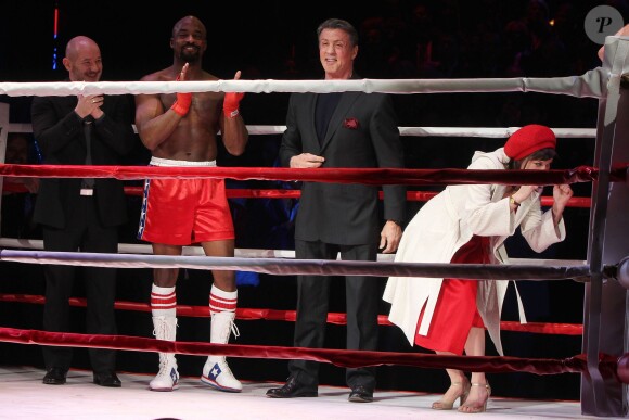 Sylvester Stallone lors de la première de la comédie musicale "Rocky" à Broadway (New York), le 13 mars 2014.