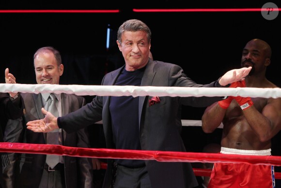 Sylvester Stallone lors de la première de la comédie musicale "Rocky" à Broadway (New York), le 13 mars 2014.