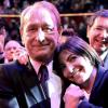 Bertrand Delanoë et Anne Hidalgo lors de son meeting de fin de campagne à Paris le 13 mars 2014 à dix jours des municipales.