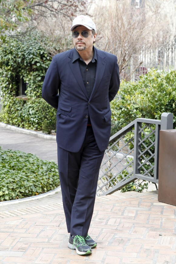 Benicio Del Toro lors du photocall du film A perfect day à Madrid, le 14 mars 2014.