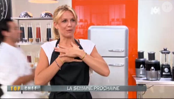 Sandrine Corman regrette-t-elle déjà sa participation ? (Top Chef 2014 - extrait de la bande-annonce du lundi 17 mars 2014.)