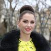 Frédérique Bel lors du défilé de mode John Galliano à Paris le 2 mars 2014