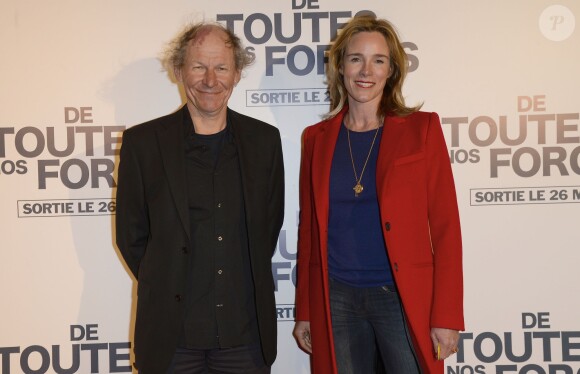 Géraldine Danon et son mari Philippe Poupon lors de l'avant-première du film "De Toutes Nos Forces" au Gaumont Opéra à Paris, le 17 mars 2014
