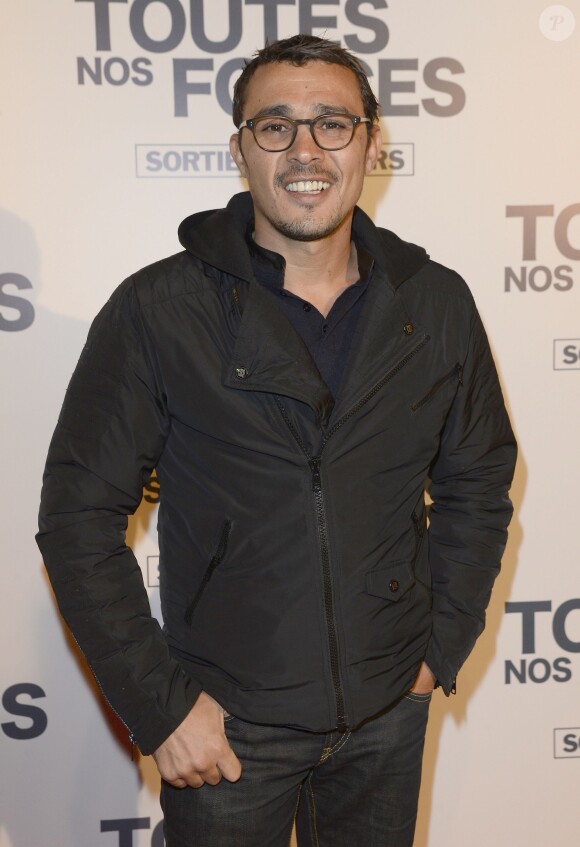 Brahim Asloum lors de l'avant-première du film "De Toutes Nos Forces" au Gaumont Opéra à Paris, le 17 mars 2014