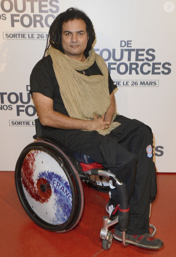 Ryadh Sallem lors de l'avant-première du film "De Toutes Nos Forces" au Gaumont Opéra à Paris, le 17 mars 2014