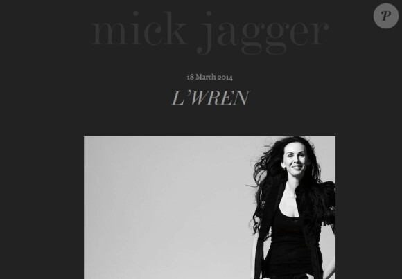 Mick Jagger a publié un communiqué sur son site web en marge de la mort de sa compagne L'Wren Scott, le 18 mars 2014.