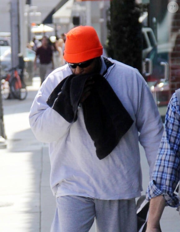 Mister. T à la sortie de son cours de gym à Beverly Hills, le 17 mars 2014.