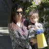 Kourtney Kardashian et Penelope à Beverly Hills. Le 8 mars 2014.
