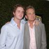Michael Douglas et son fils Cameron Douglas à Hollywood le 14 juillet 2005