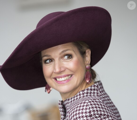 La reine Maxima des Pays-Bas visite la résidence Laar, un centre d'apprentissage pour les jeunes en difficultés à Tilburg, le 18 mars 2014.18/03/2014 - Tilburg