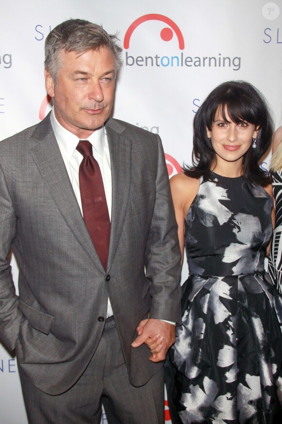 Alec Baldwin et Hilaria Baldwin à New York, le 29 janvier 2014.
