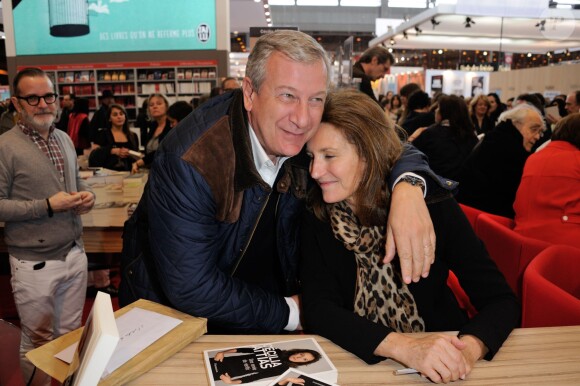 Richard et Cécilia Attias - 34e édition du Salon du livre, Porte de Versailles à Paris le 23 mars 2014.