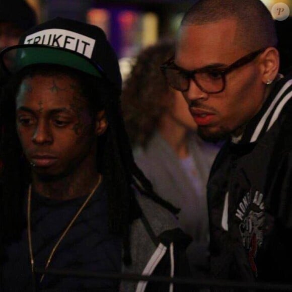 Lil Wayne et Chris Brown dans les coulisses de leur tournage pour le clip de Loyal.
