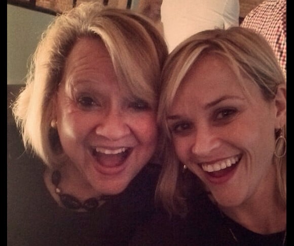 Reese Witherspoon avec sa mère, le 22 mars 2014.