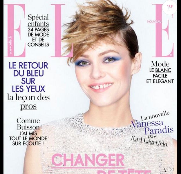 Vanessa Paradis en couverture du magazine Elle du 28 mars 2014