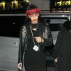 Rihanna, de passage au Tramp, mais sans Drake. Londres, le 27 mars 2014.