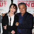 Christian Clavier et Chantal Lauby lors de l'avant-première du film Qu'est-ce qu'on a fait au Bon Dieu ? à Paris le 27 mars 2014